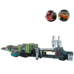 HDPE/PP/PVC Horizontal Type Double Wall Corrugated Pipe Extrusion Line